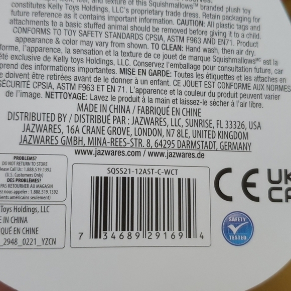 Squishmallows Summer 2021 Hermit Crab Indie 12 inch - Picture 4 of 5
